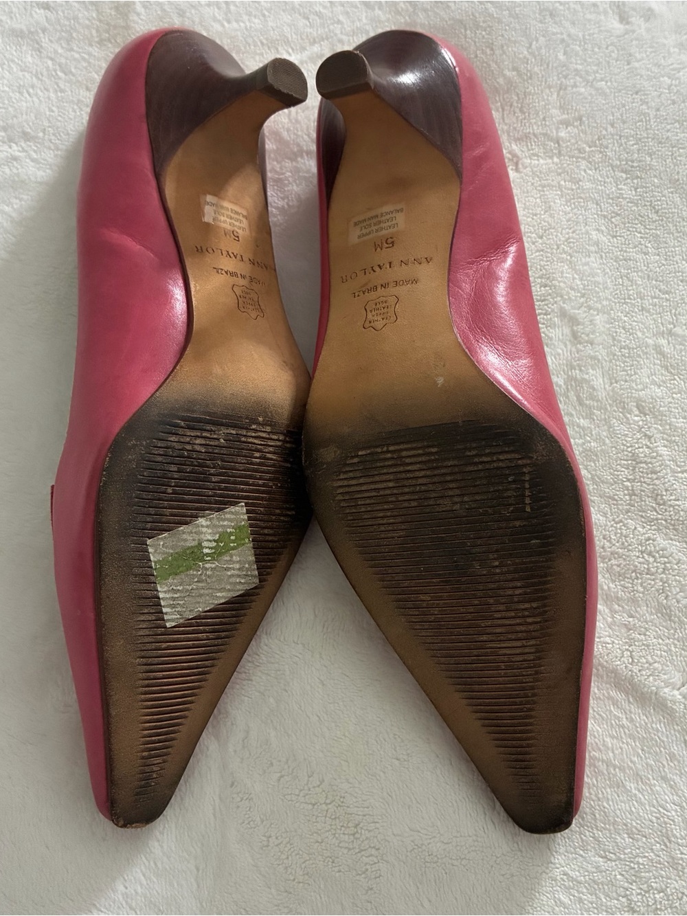 Ann Taylor Vintage Pink Kitten Heels - Picture 5 of 6